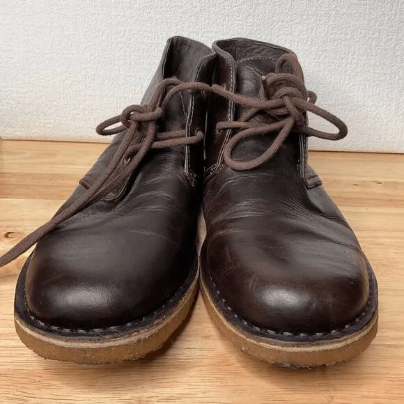 UGG Leighton 3275 2 Eye Leather Chukka Boots Men Size 7 Chocolate Brown
