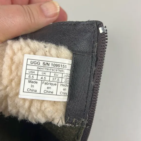 Ugg Lorna Boot | Waterproof Rain Snow Boot | Brown Leather LIKE NEW