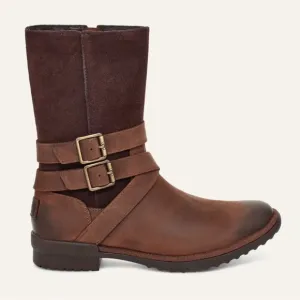 Ugg Lorna Boot | Waterproof Rain Snow Boot | Brown Leather LIKE NEW