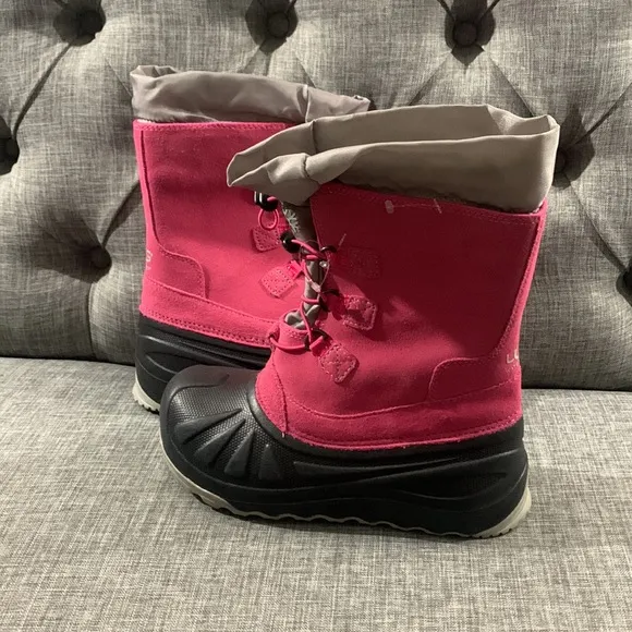 ugg ludvig youth Kids waterproof snow rain boots 1018190k pink black grey
