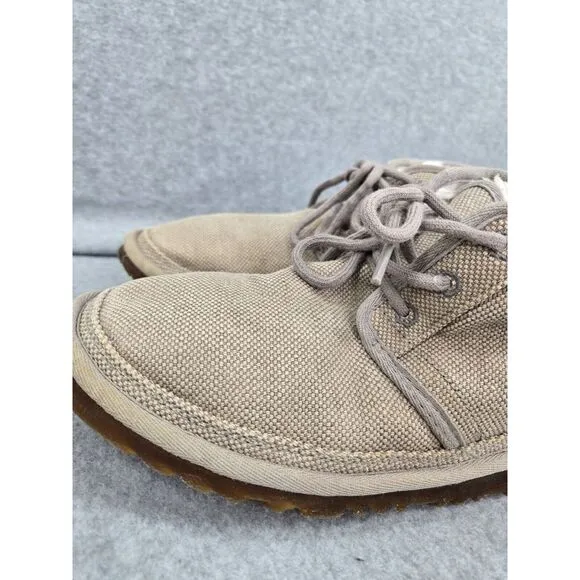 Ugg Neumel‎ Natural Lace-Up Chukka Boots 1117613 Gray Tan Men's Size 10 Granola
