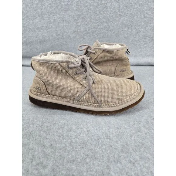 Ugg Neumel‎ Natural Lace-Up Chukka Boots 1117613 Gray Tan Men's Size 10 Granola