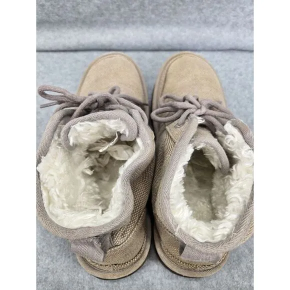 Ugg Neumel‎ Natural Lace-Up Chukka Boots 1117613 Gray Tan Men's Size 10 Granola