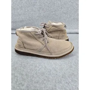 Ugg Neumel‎ Natural Lace-Up Chukka Boots 1117613 Gray Tan Men's Size 10 Granola