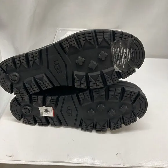UGG Sid Boots Women's Size 9.5 Black Straps Leather 1116136 Punk Rock Biker Goth
