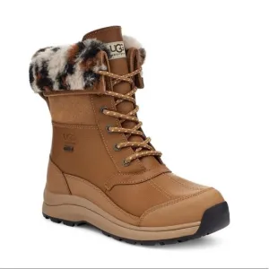 UGG | Zaylee Leopard Snow Boots Chestnut Brown NEW