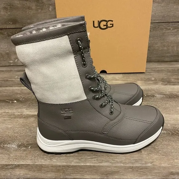 UGG | Zaylee Leopard Snow Boots In Charcoal Grey Size 6 NEW In Box