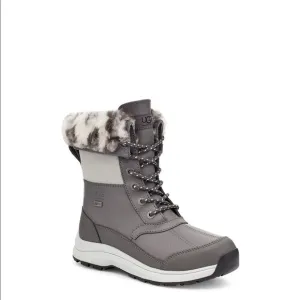 UGG | Zaylee Leopard Snow Boots In Charcoal Grey Size 6 NEW In Box