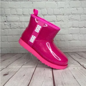 Ugg Classic Clear Mini Pink Waterproof Boots Women’s Size 6 (S/N 1112386K)