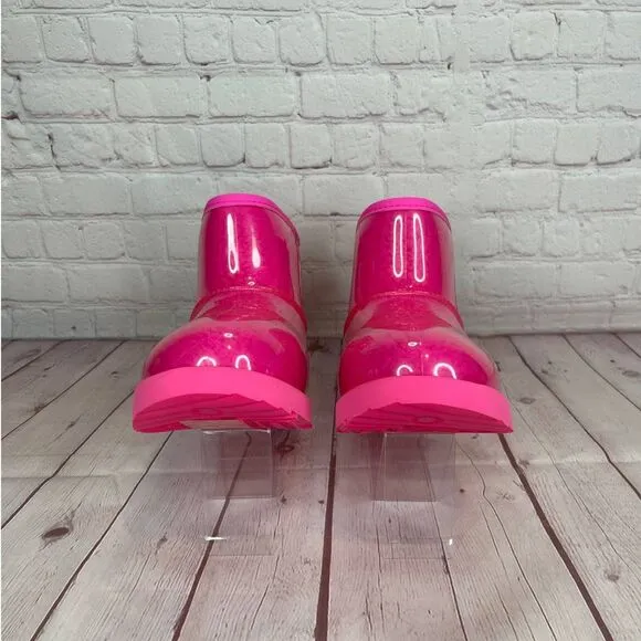 Ugg Classic Clear Mini Pink Waterproof Boots Women’s Size 6 (S/N 1112386K)