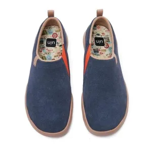 UIN Men's Travel Walking Shoes Casual Sneaker Toledo Ⅱ (Deep Blue)New No Box