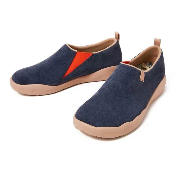 UIN Men's Travel Walking Shoes Casual Sneaker Toledo Ⅱ (Deep Blue)New No Box