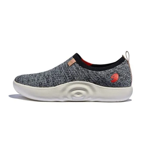 UIN Men's Walking Shoes Slip On Casual Sneaker (Toledo X Bouncing Black)