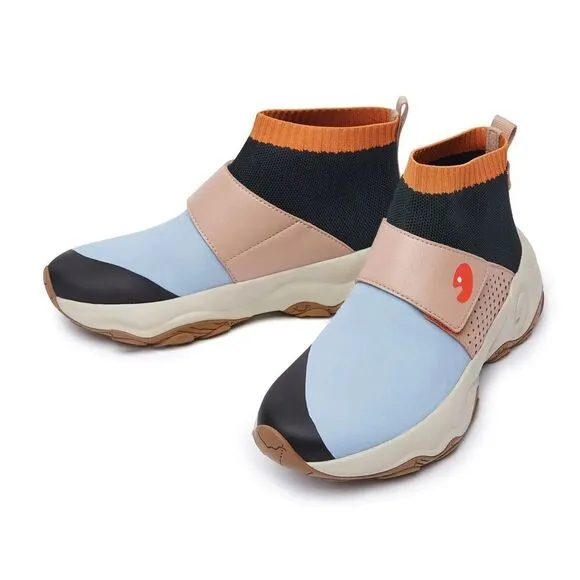 UIN Women's Walking Shoes Outdoor Non-Slip Comfort Sneaker(Baby Blue )New No Box
