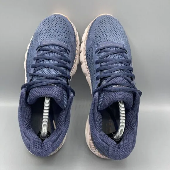 Under Armour HOVR Infinite 2 Womens Running Shoes Blue Pink Athletic Size 8