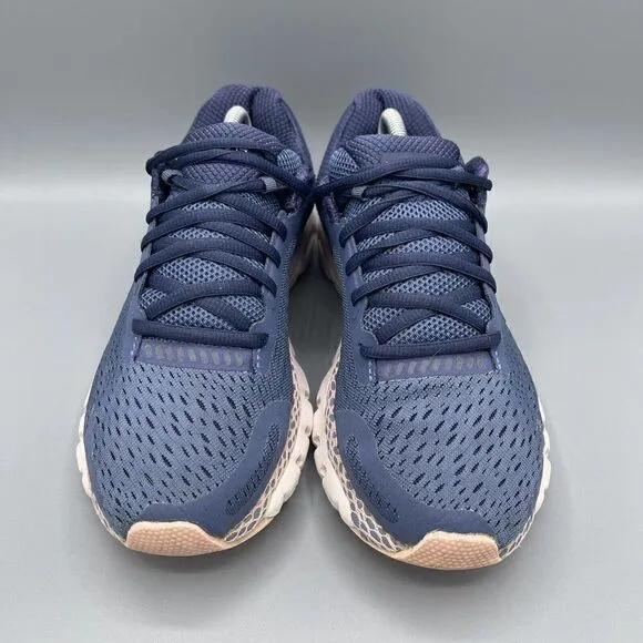 Under Armour HOVR Infinite 2 Womens Running Shoes Blue Pink Athletic Size 8