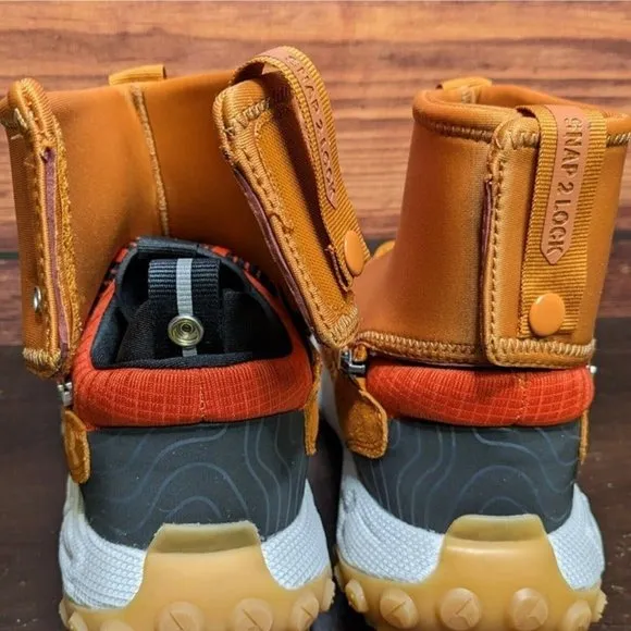 Under Armour HOVR Summit Fat Tire Delta Men 9.5 Orange Grey Trail Running Shoes