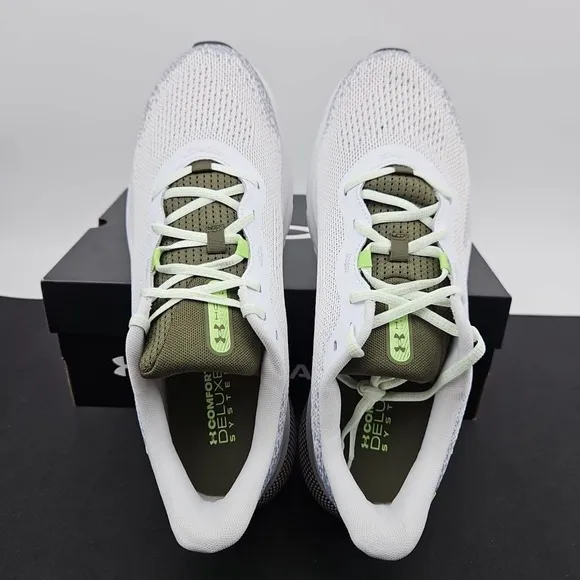 Under Armour HOVR Turbulence 2 Running Shoes Green White Gray‎ Men's Size 11 New