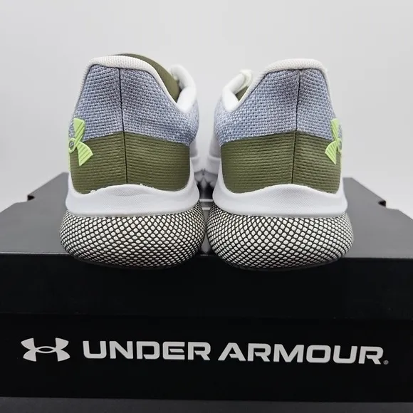 Under Armour HOVR Turbulence 2 Running Shoes Green White Gray‎ Men's Size 11 New