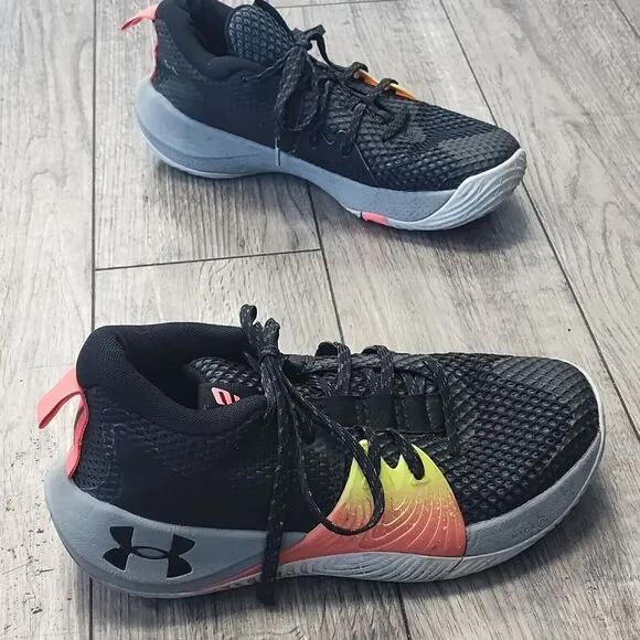 Under Armour Sneakers Mens 8.5 Embiid 1 One Origin Shoes Black Steel Mid HOVR