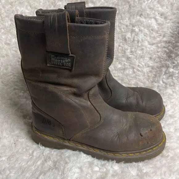 Unisex Dr. Doc Martens Industrial Steel Toe Safety Boots ASTM F2413-11 Sz M 7,L8