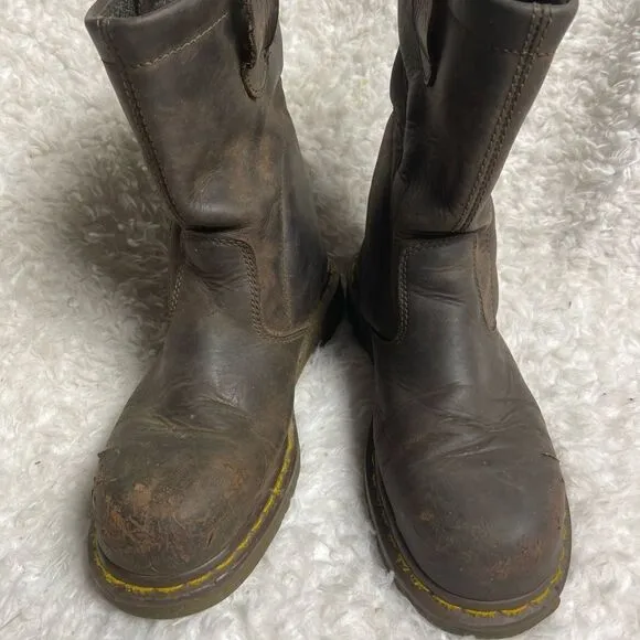Unisex Dr. Doc Martens Industrial Steel Toe Safety Boots ASTM F2413-11 Sz M 7,L8
