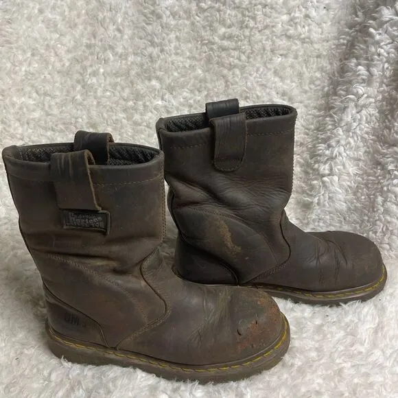 Unisex Dr. Doc Martens Industrial Steel Toe Safety Boots ASTM F2413-11 Sz M 7,L8