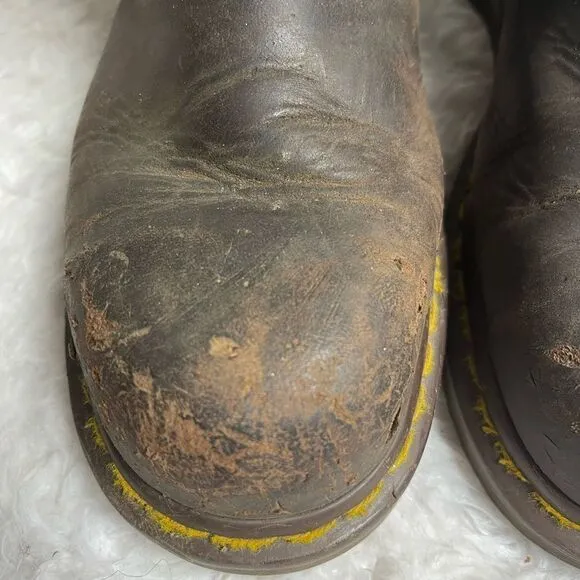 Unisex Dr. Doc Martens Industrial Steel Toe Safety Boots ASTM F2413-11 Sz M 7,L8