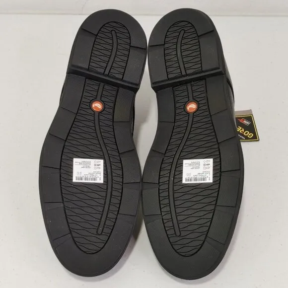 Unstructured by Clarks Un Tread Gore-Tex LoGTX Waterproof Black Leather …