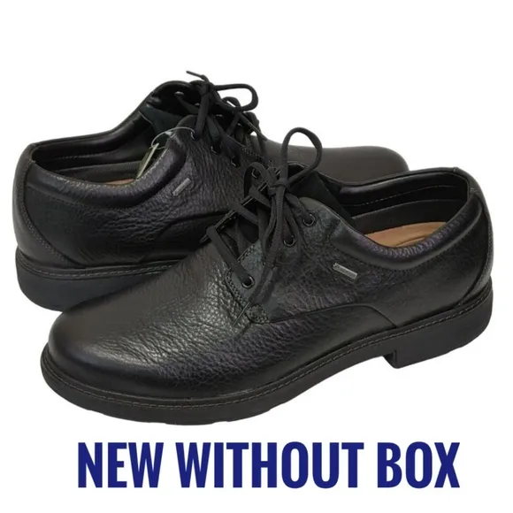 Unstructured by Clarks Un Tread Gore-Tex LoGTX Waterproof Black Leather …