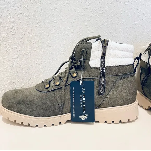 U.S. Polo Assn. Women’s Olive Hiker Boots/Sz:9.5/NWT