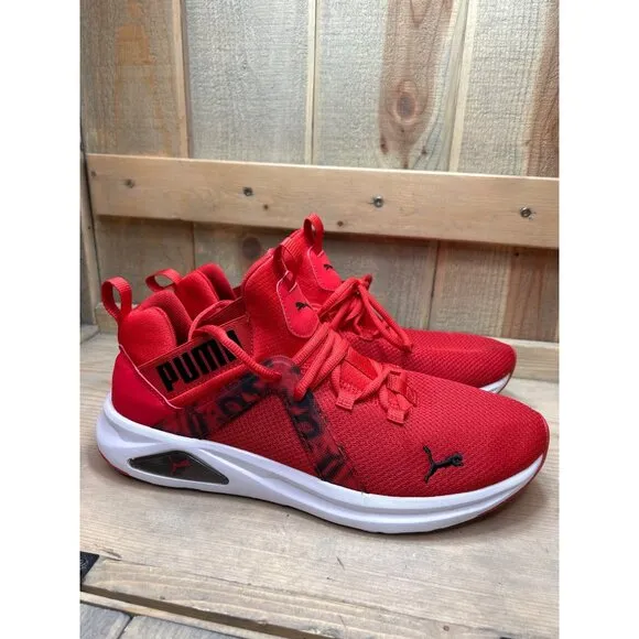 US10 Puma Mens Enzo 2 195059-01 Red Running Shoes Sneakers EU43