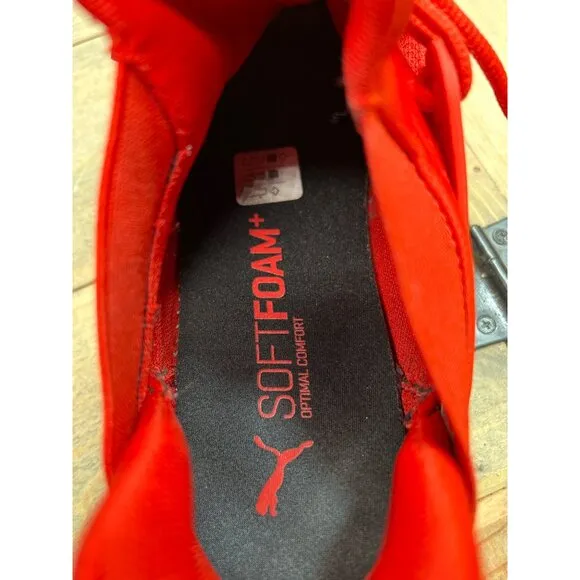 US10 Puma Mens Enzo 2 195059-01 Red Running Shoes Sneakers EU43