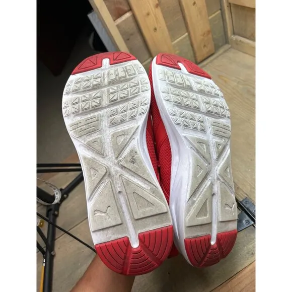 US10 Puma Mens Enzo 2 195059-01 Red Running Shoes Sneakers EU43