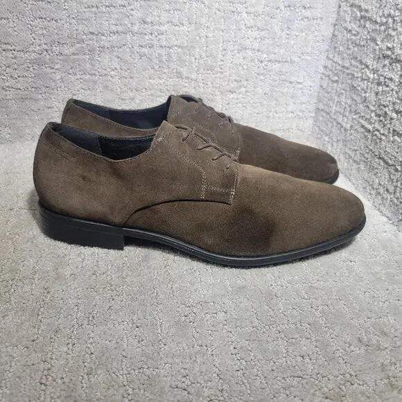 Vagabond Shoemaker Men's Size EU 46 US 13 Brown Java Suede Lace Up Derby Shoes