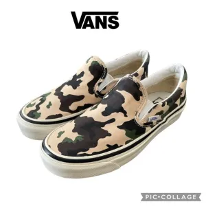 Vans Anaheim Factory 98 DX Camo Slip-On Sneaker shoes women 8 or men 6.5