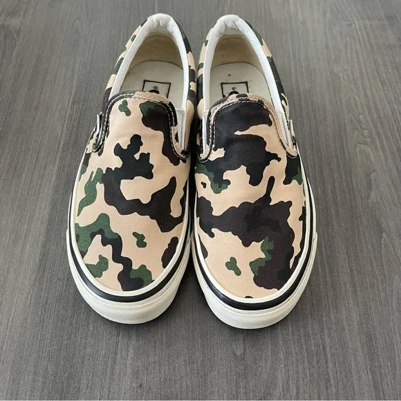 Vans Anaheim Factory 98 DX Camo Slip-On Sneaker shoes women 8 or men 6.5
