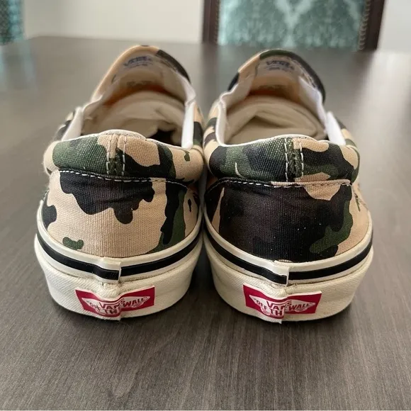 Vans Anaheim Factory 98 DX Camo Slip-On Sneaker shoes women 8 or men 6.5