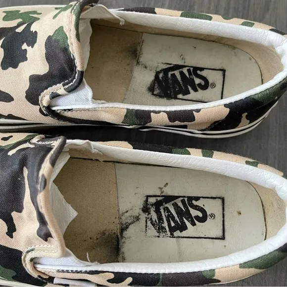Vans Anaheim Factory 98 DX Camo Slip-On Sneaker shoes women 8 or men 6.5