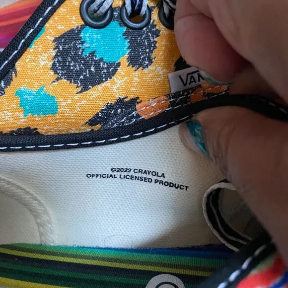 Vans Authentic Crayola Van Doren Inspired Shoes Size Men's 7/Women’s 8.5