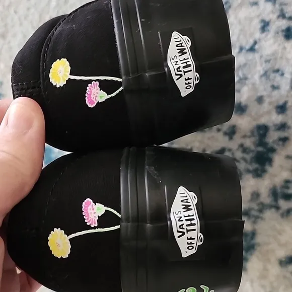 Vans Black Slip-On Stackform Awaken Desire Glow in the Dark Men 7 Women's 8.5