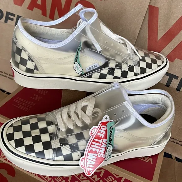 Vans Comfycush Slip-Skating Checkerboard Black/White WMNS