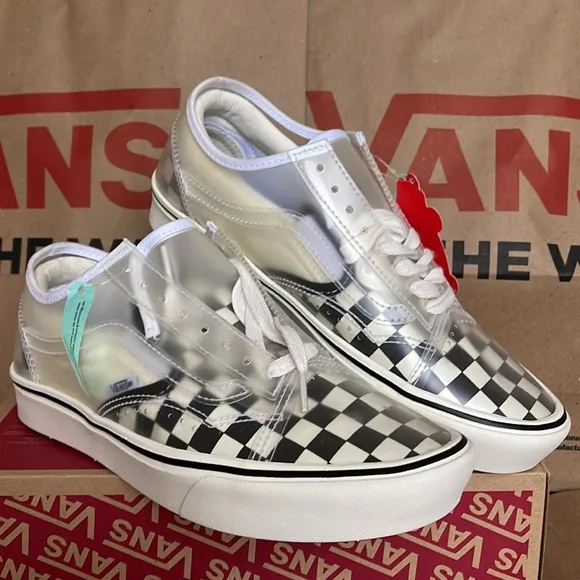 Vans Comfycush Slip-Skating Checkerboard Black/White WMNS