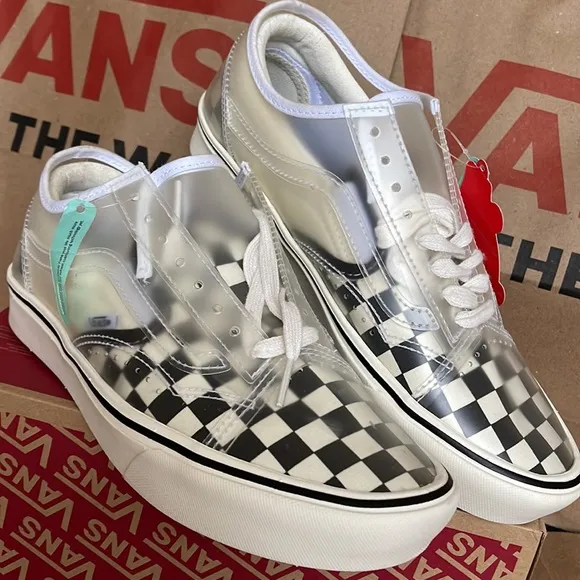 Vans Comfycush Slip-Skating Checkerboard Black/White WMNS