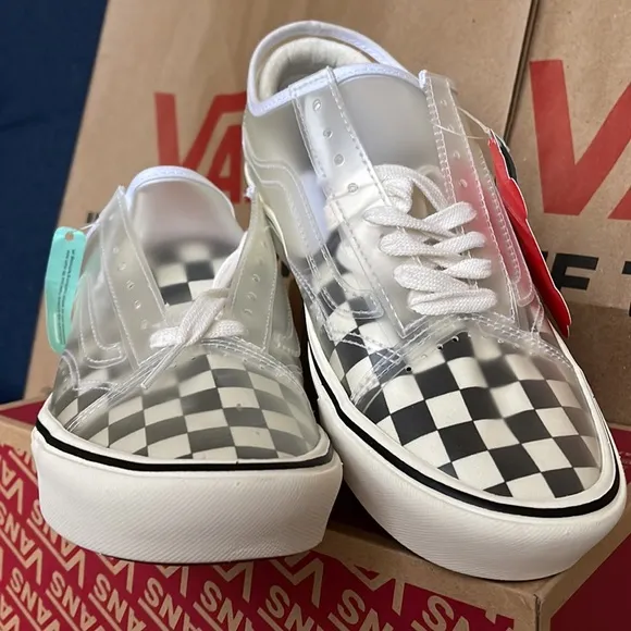 Vans Comfycush Slip-Skating Checkerboard Black/White WMNS