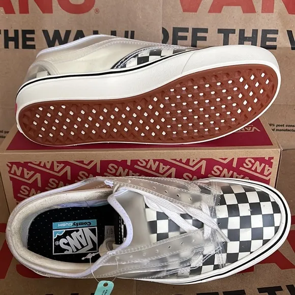 Vans Comfycush Slip-Skating Checkerboard Black/White WMNS