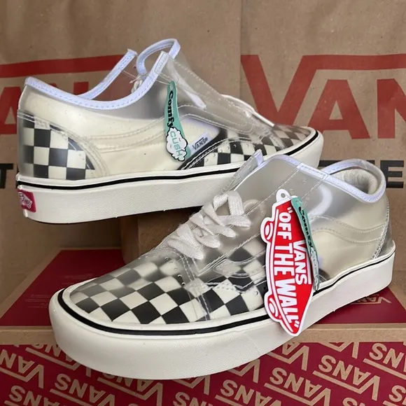 Vans Comfycush Slip-Skating Checkerboard Black/White WMNS