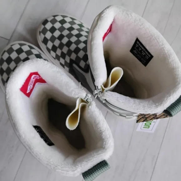 VANS NEW Slip-On VANSGUARD Snow Boots checkerboard