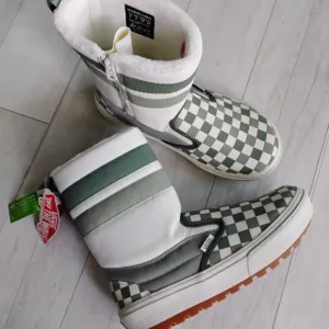 VANS NEW Slip-On VANSGUARD Snow Boots checkerboard
