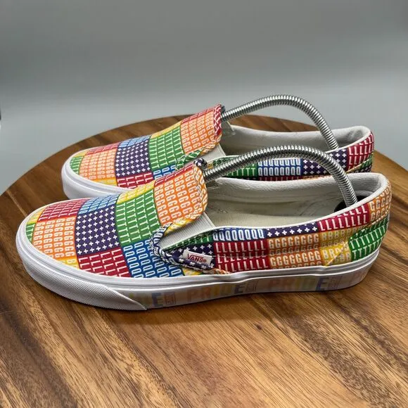 Vans Pride Shoes Mens Size 10 Classic Slip On Pride Skate Sneakers 507698